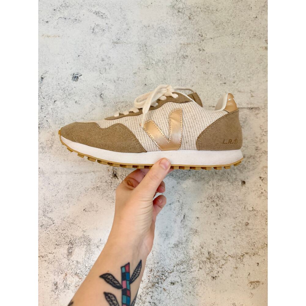 VEJA Brown, Tan, Gold, Cream Sustainable SDU Rec Sneakers- Size US 7, EU 38